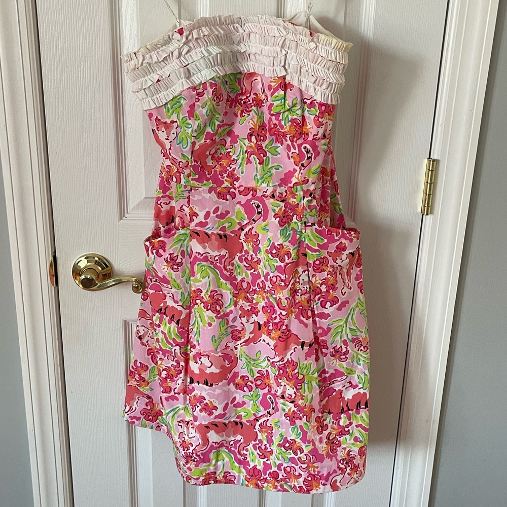 Lilly Pulitzer “Call Me Kitty" Ferra strapless dress